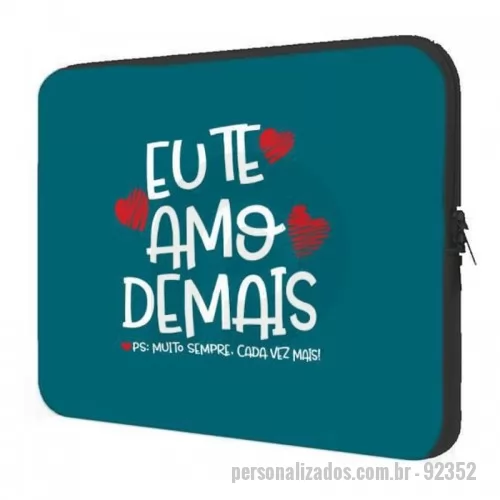 Bolsa para notebook personalizada - Bolsa para notebook. Soft shell. Para notebook até 15. 6 