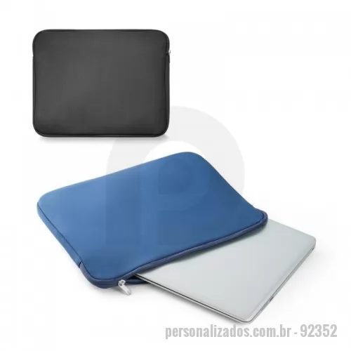 Bolsa para notebook personalizada - Bolsa em soft shell para notebook até 14''. 355 x 280 x 30 mm