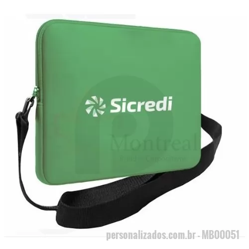Bolsa para notebook personalizada - Capa de Notebook 15 36x26 cm Em neoprene de 3mm de espessura Personalização em sublimação Acabamento com zíper Acompanhado alça de gorgurao