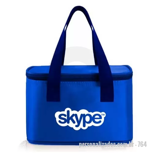 Bolsa térmica personalizada - Somos fabricantes, produzimos essa bolsa térmica nas combinações de cores que o cliente preferir. Fabricada em nylon 600 possui espuma térmica internamente e alça de mão. Medidas 20x15x15.