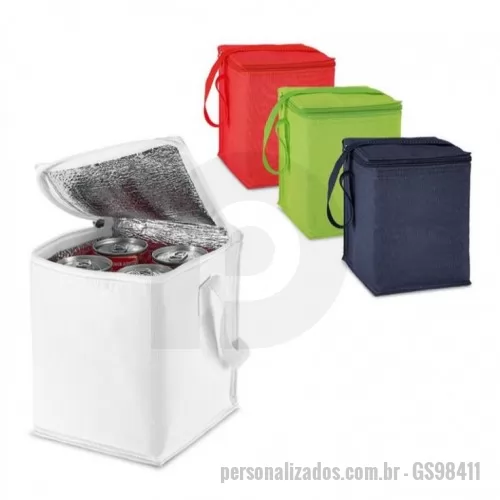 Bolsa térmica personalizada - Bolsa térmica. 600D. Capacidade até 4 litros. Food grade. 150 x 190 x 150 mm