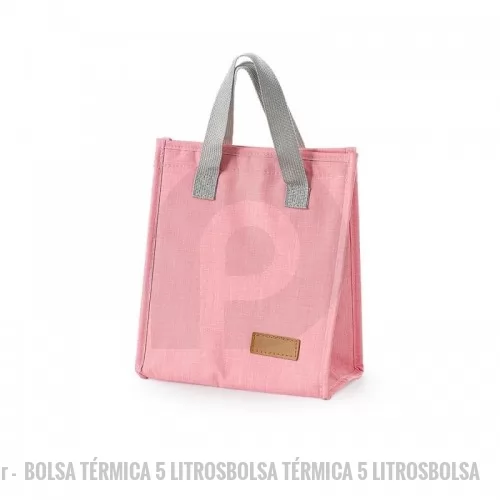 Bolsa térmica personalizada - Bolsa térmica oxford com capacidade de 5 litros com fechamento em velcro. Contém alças de mãos e plaquinha personalizável fixa.