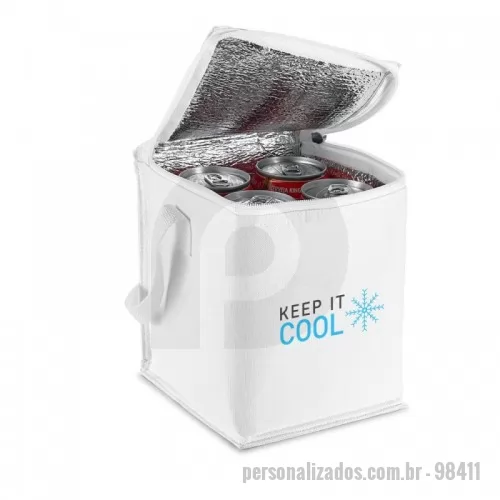 Bolsa térmica personalizada - Bolsa térmica em 600D com capacidade até 4 L. Certificação EU Food Grade. 150 x 190 x 150 mm