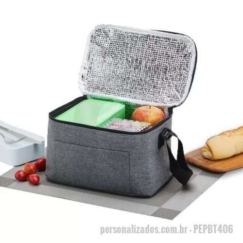 Bolsa térmica personalizada - Bolsa Térmica de Poliéster 6 Litros para Brindes