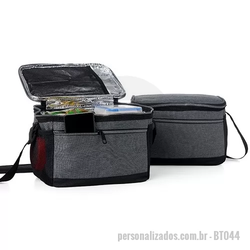 Bolsa térmica personalizada - Bolsa Térmica com Bolso Frontal e Bolsos Laterais