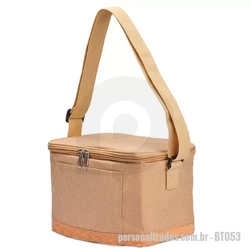 Bolsa térmica personalizada - Bolsa Térmica com Detalhe em Cortiça