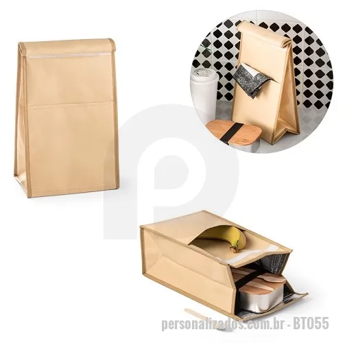 Bolsa térmica personalizada - Bolsa Térmica Fechamento em Velcro