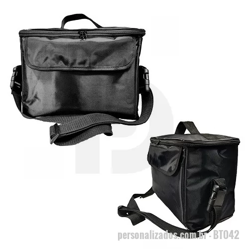 Bolsa térmica personalizada - Bolsa Térmica com Bolso Frontal com Velcro