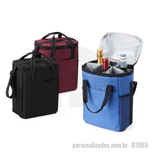 Bolsa térmica personalizada - Bolsa Térmica com Bolso Frontal e Bolsos Laterais