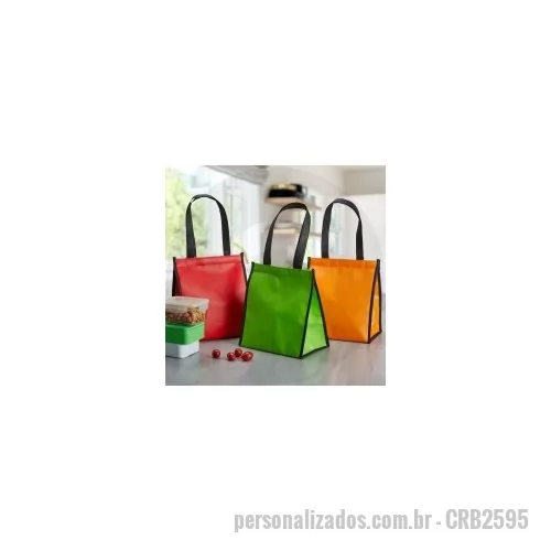 Bolsa térmica personalizada - Bolsa térmica em tnt 6 Litros, fechamento com velcro.