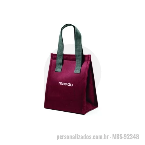 Bolsa térmica personalizada - Bolsa térmica de alta densidade, contém 1 compartimento principal com fecho aderente. Caacidade de até  2,5L