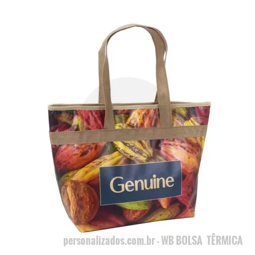 Bolsa térmica personalizada - Bolsa Têrmica  310mm x 310mm x 140 mm BG - 5x5 cor es 