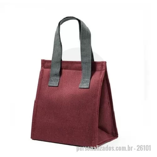 Bolsa térmica personalizada - Bolsa térmica em Oxford. Contém 1 compartimento principal com fecho aderente. Capacidade até 2.5 L