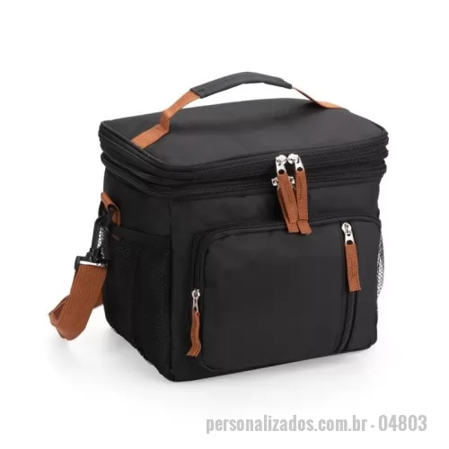 Bolsa térmica personalizada - Bolsa Térmica Dupla Expansível 15L - 26 x 25,5 x 19 cm