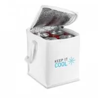 Bolsa térmica em 600D com capacidade até 4 L. Certificação EU Food Grade. 150 x 190 x 150 mm