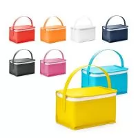Bolsa térmica em non-woven (80 g/m²) com capacidade até 3 L. Certificação EU Food Grade. 180 x 140 x 130 mm
