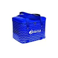 Bolsa térmica 21 litros no PVC BRL 0,20mm, zíper, cursor, espuma térmica, alça, rebite, medindo