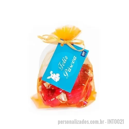 Bombom personalizado - Kit  com 6 bombons Sonho de Valsa embalados em saquinho de Organza com Tag personalizada. Tag Personalizada no papel Couchê 300g.