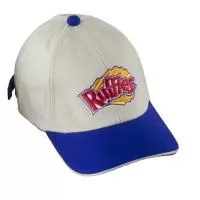 Boné modelo americano tecido brim com regulador na nuca de velcro e logo frontal silkscreen ou bordado