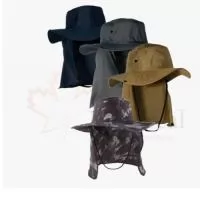 Chapéu Australiano com saia de proteção confeccionado em Brim de alta densidade, podendo ser gravado em silk ou bordado.