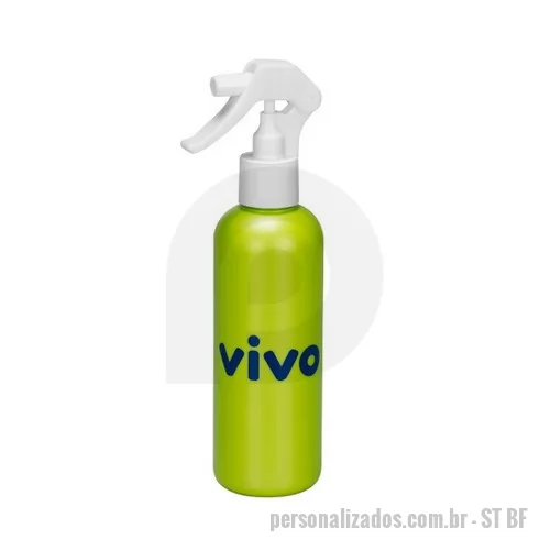 Borrifador personalizado - Borrifador de Aguá personalizado em plástico resistente com capacidade para 250 ml. É o brinde personalizado ideal para seu evento.