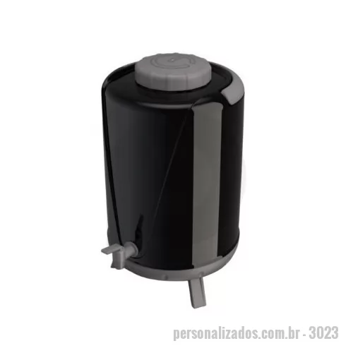 Botijão térmico personalizado - Botijão Térmico Arezzo 10,0L - O Botijão Arezzo é um produto com parede dupla e isolamento térmico em Poliuretano. Fabricado com material de alta resistência, livre de BPA, superfície lisa e fácil limpeza. Excelente design com sua alça integrada, facilitando o manuseio e o transporte, além dos pés retráteis o que torna o produto fácil de servir em qualquer ambiente.