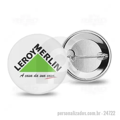 Botton personalizado - Bottons Personalizados – Modelo Alfinete
