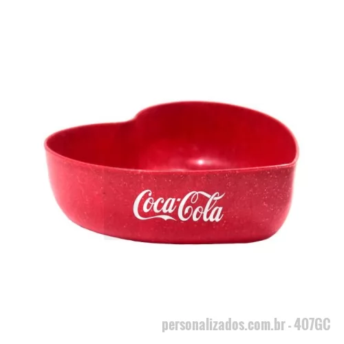 Bowl Ecológico personalizado -  Bowl 500ml Green em formato de coração é um produto Eco Sustentável é feito com até 50% de Fibra Natural de coco ou madeira e 50% de Plástico Premium (PP).  Com acabamento impecável, material atóxico e resistente ao micro-ondas e máquina de lavar.  Ideal para petiscos, sobremesas, sorvetes, sucrilhos e açai.