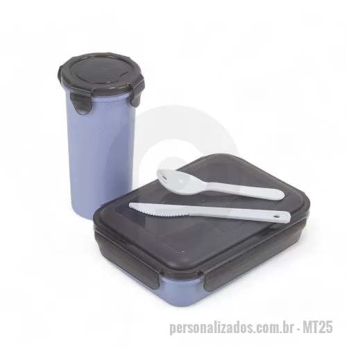 Brindes em Geral personalizado - Marmita Personalizada com Copo Salada