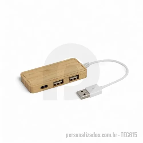 Brindes em Geral personalizado - Hub com 3 Entradas Personalizado