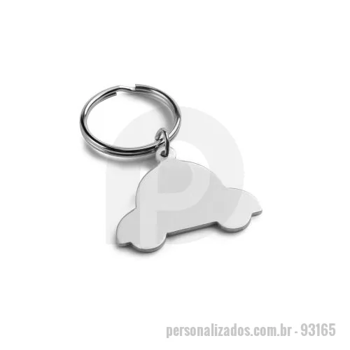 Brindes em Geral personalizado - Brindes em Geral Personalizado - 93165 - Chaveiro em formato de carro em alumínio. 45 x 36 x 2 mm - 179485 - Brindes em Geral