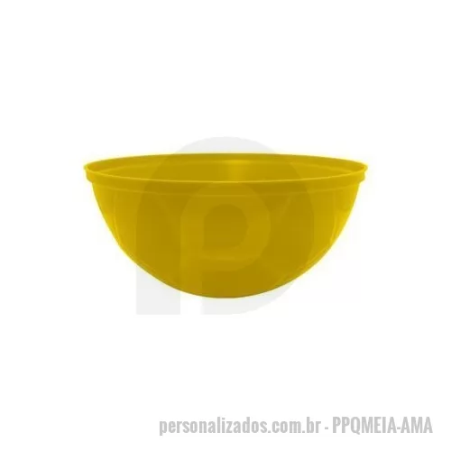 Brindes em Geral personalizado - Plástico PP Capacidade: 1,300 Litro Medidas: 18 cm de diâmetro (boca), 4,5 cm de diâmetro (base) e 8,5 cm de altura Peso: 57 gramas Embalado em saco plástico individual Opção para personalização em serigrafia e transfer Produto utilizado com frequência em campanhas publicitarias, ações promocionais, sorveterias, açai, sopas e etc... Verificar disponibilidade de cores.