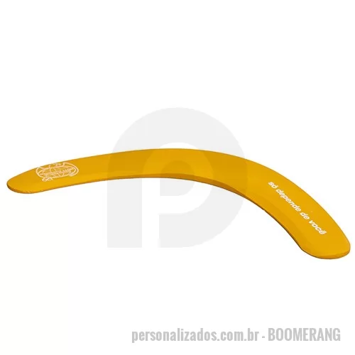 Brindes em Geral personalizado - Boomerang com acabamento suave e formato anatômico. Impressão personalizada. Ideal para ações de marketing, eventos, campanhas educativas, brindes corporativos e ativações promocionais.