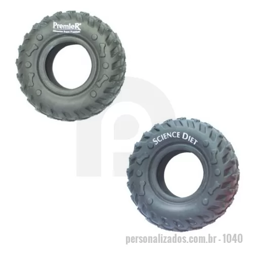 Brinquedo para cachorro personalizado - Brinquedo para cachorro modelo Pneu Pet 