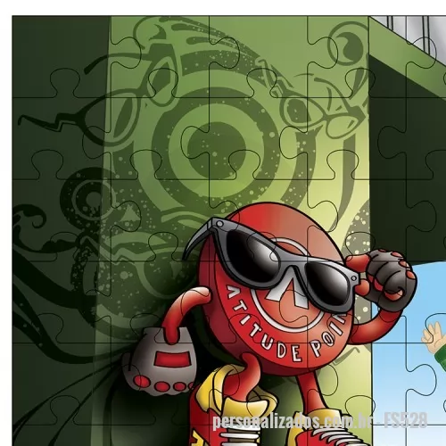 Brinquedo personalizado - Quebra Cabeça em EVA- gravação em cromia