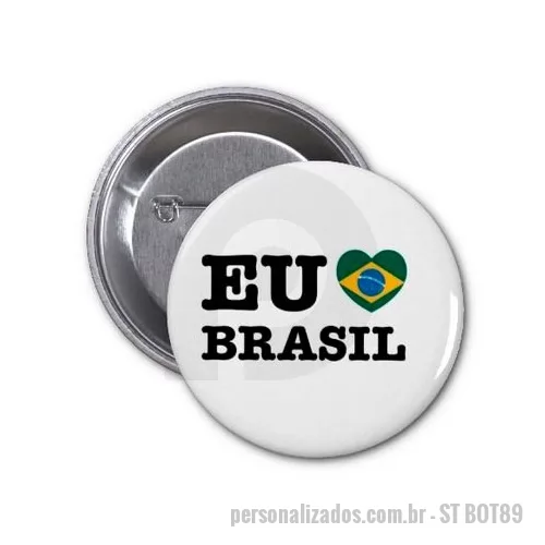 Broche personalizado - Botons para Personalizar, , Dimensões 55 mm