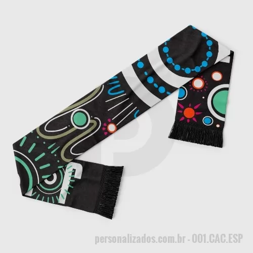 Cachecol esportivo personalizado - Cachecol Esportivo em tecido peluciado Premium. 100% Sublimado.