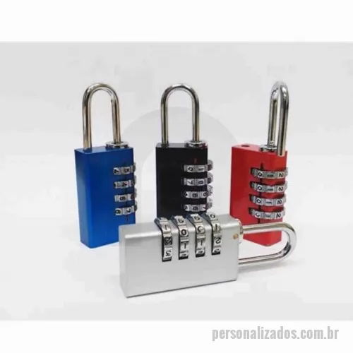 Cadeado personalizado - Cadeado personalizado em metal com segredo de 4 dígitos Seguro, resistente e personalizável Possui diversas cores