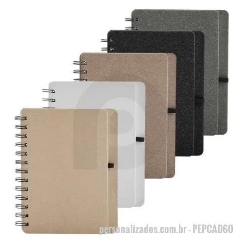 Caderneta personalizada - Caderneta Kraft B6 com Porta Caneta Promocional