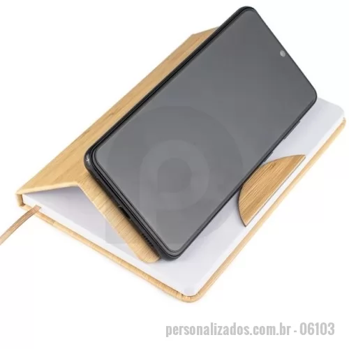 Caderneta personalizada - Caderneta com Suporte Celular 
