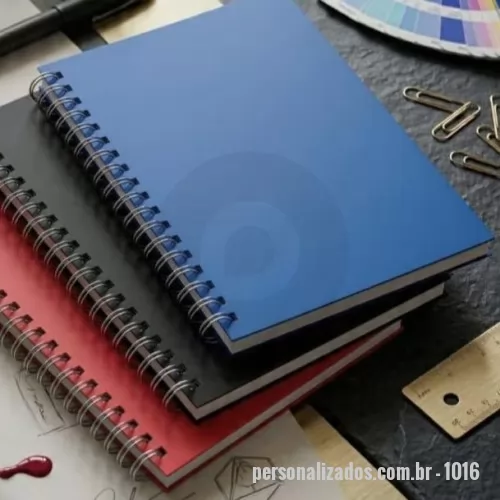 Caderno Capa Dura personalizado - Caderno premium - Formato medio 17x24cm - 98 folhas - offset 75 gramas