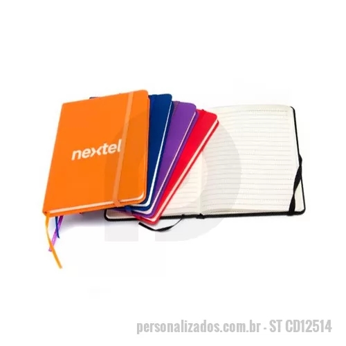 Caderno personalizado - Caderneta Simples Personalizada, Medidas18,3 x 13,4 x 1,4 cm, Folhas 80 amarelas pautadas