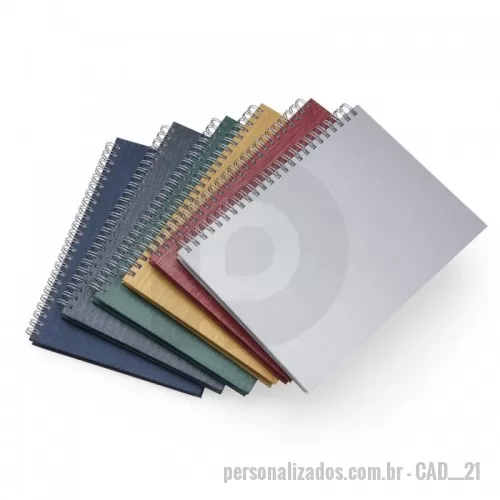caderno personalizado - Caderno pequeno capa metalizada