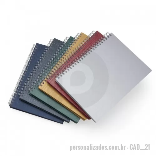 Caderno personalizado - Caderno pequeno capa metalizada