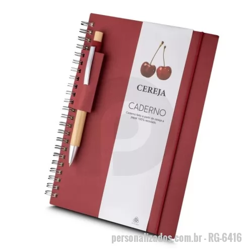 Caderno reciclado personalizado - 