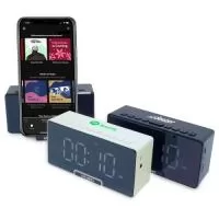 Caixa de Som Bluetooth com Relógio Personalizada