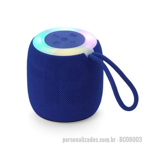 Caixa de som para PC ou iPod ou MP3 personalizada - Caixa de Som Multimídia TWS com Luzes RGB