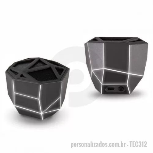 Caixa de som personalizada - Caixa de Som ABS com Bluetooth