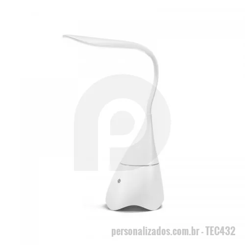 Caixa de som personalizada - Luminária de Mesa com Caixa de Som Personalizada