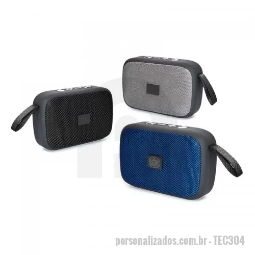 Caixa de som personalizada - Caixa de som Personalizada - TEC304 - Caixa de Som Bluetooth Personalizada - 119672 - Caixa de som